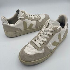Veja V-10 B-Mesh White Natural Sahara Sneakers Mens 8 EUR 41 Low Top Trainers
